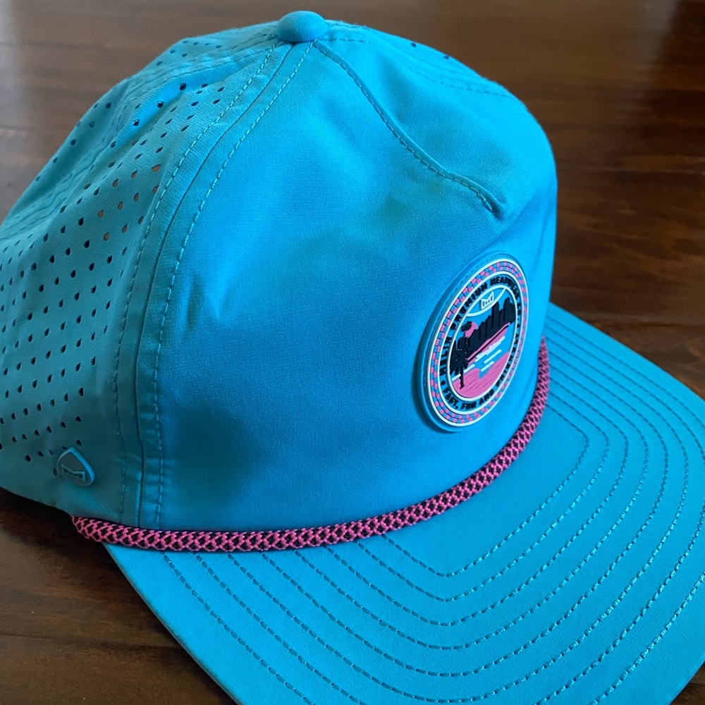 Melin Neon Collection - Size Small S Blue SnapBack hat cap